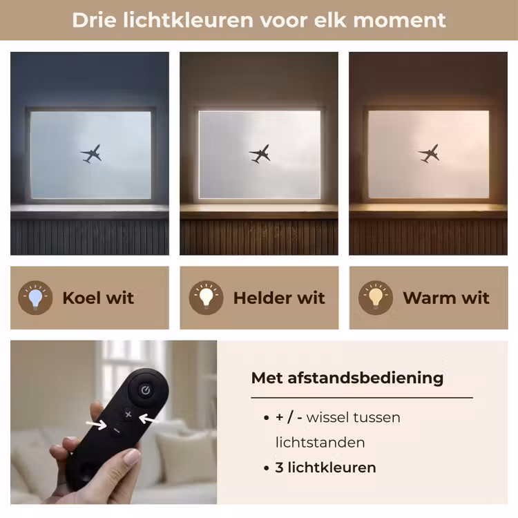 Lightbox - Wandlamp - Minimalistisch - Silhouet - Zwart - Vliegtuig — 8