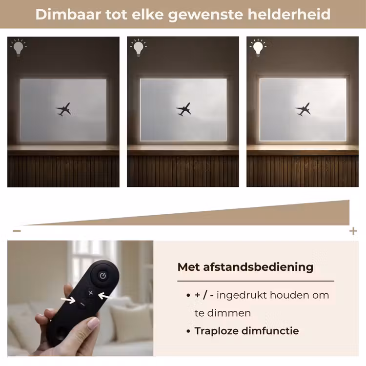 Lightbox - Wandlamp - Minimalistisch - Silhouet - Zwart - Vliegtuig — 9