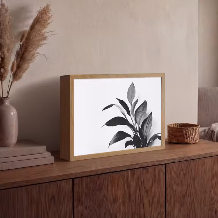 Lightbox - Wandlamp - Plant - Bladeren - Minimalistisch - Zwart — 4