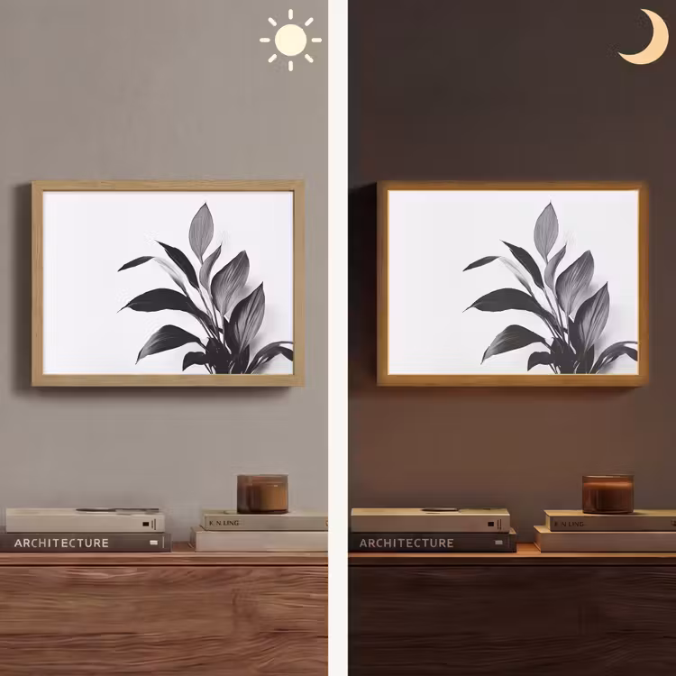 Lightbox - Wandlamp - Plant - Bladeren - Minimalistisch - Zwart — 6