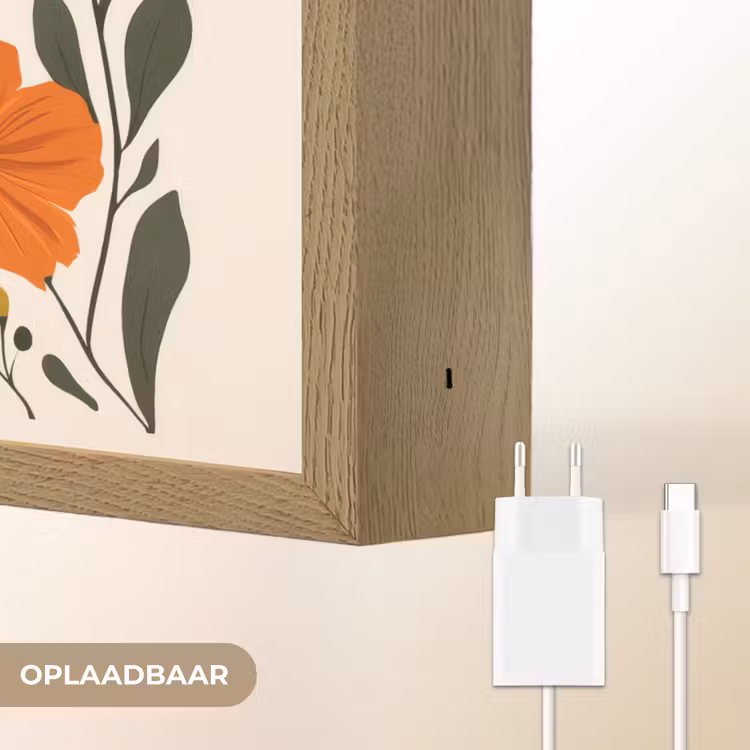 Lightbox - Wandlamp - Veldbloemen - Stengels - Blaadjes - Groen — 6