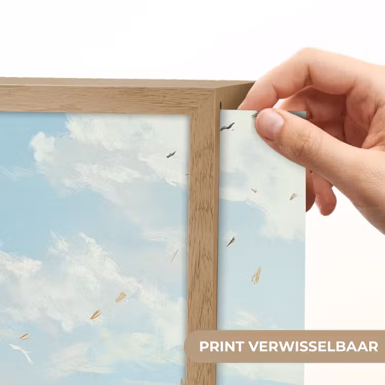 Lightbox - Wandlamp - Vos - Gras - Wolken - Oranje — 5