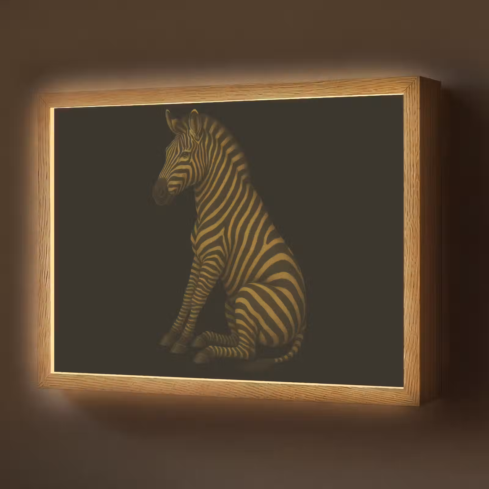 Lightbox - Wandlamp - Zebra - Strepen - Goud — 1