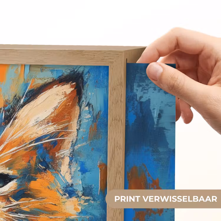 Lightbox - Wandlamp - Kat - Kleurrijk - Oranje - Blauw — 5