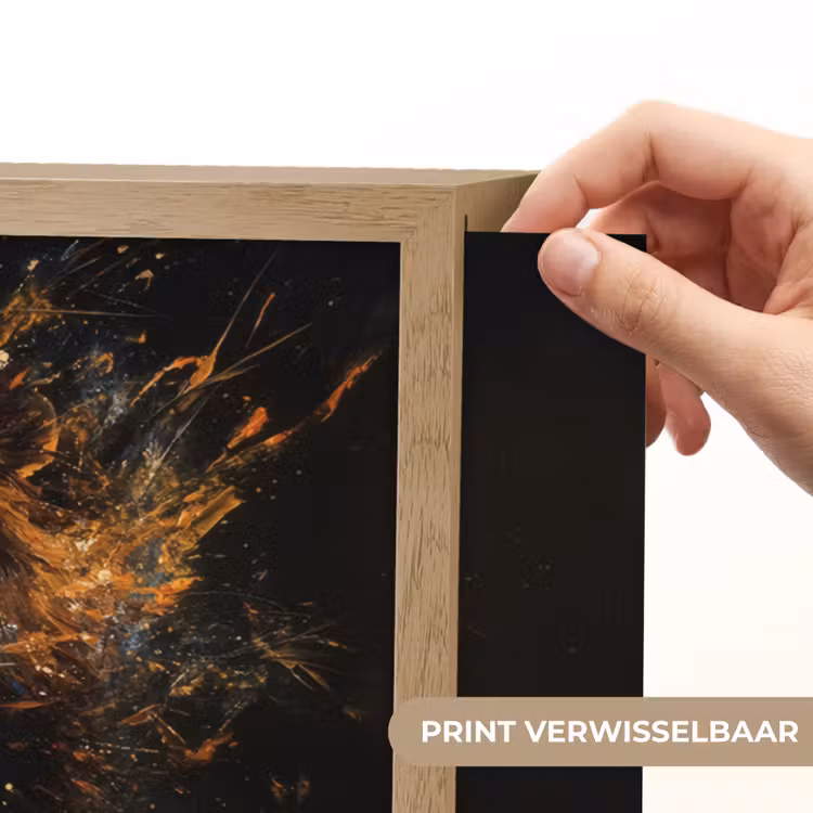 Lightbox - Wandlamp - Leeuw - Zwart - Oranje - Verf — 5