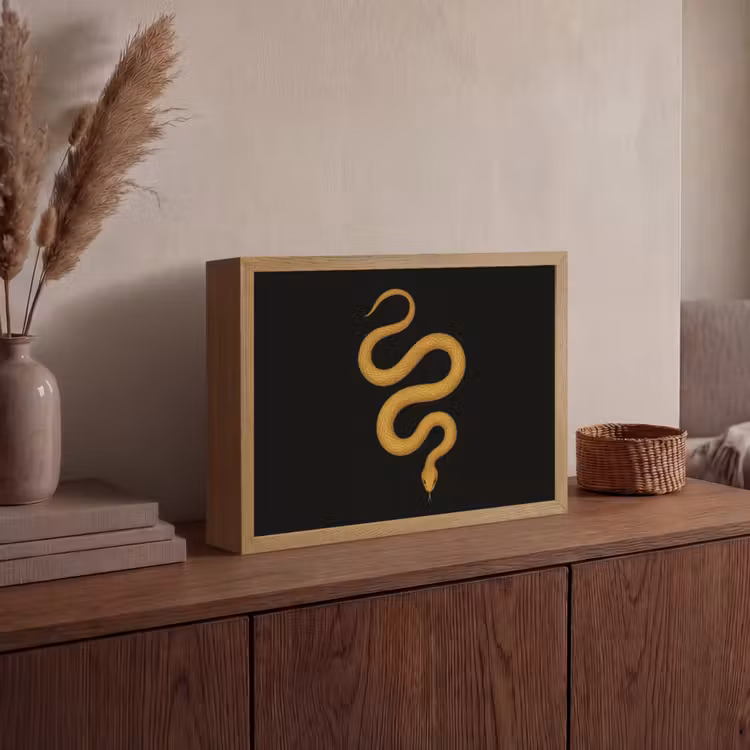Lightbox - Wandlamp - Slang - Minimalistisch - Goud — 4