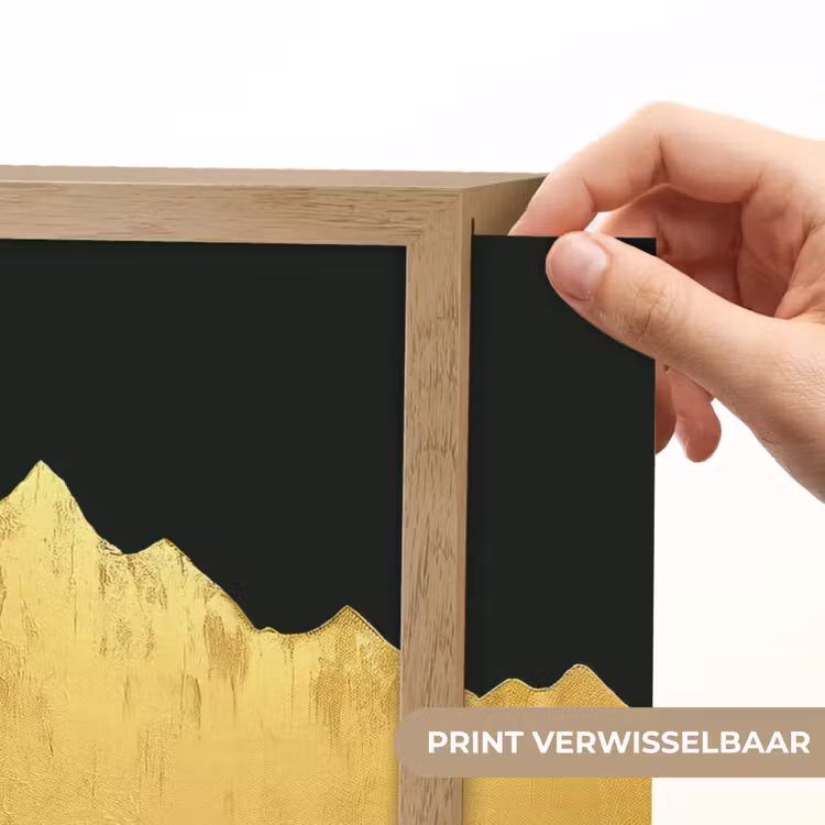 Lightbox - Wandlamp - Wolf - Bergen - Maan - Zwart — 5