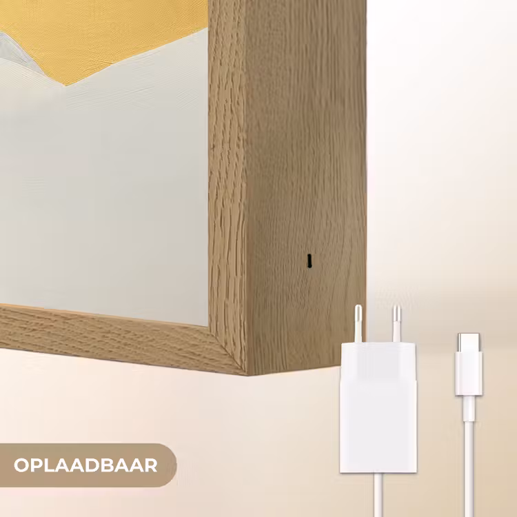 Lightbox - Wandlamp - Wolf - Bergen - Maan - Zwart — 7