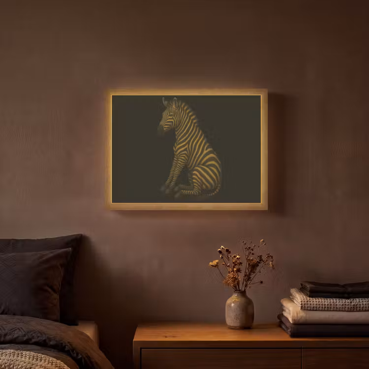 Lightbox - Wandlamp - Zebra - Strepen - Goud — 3