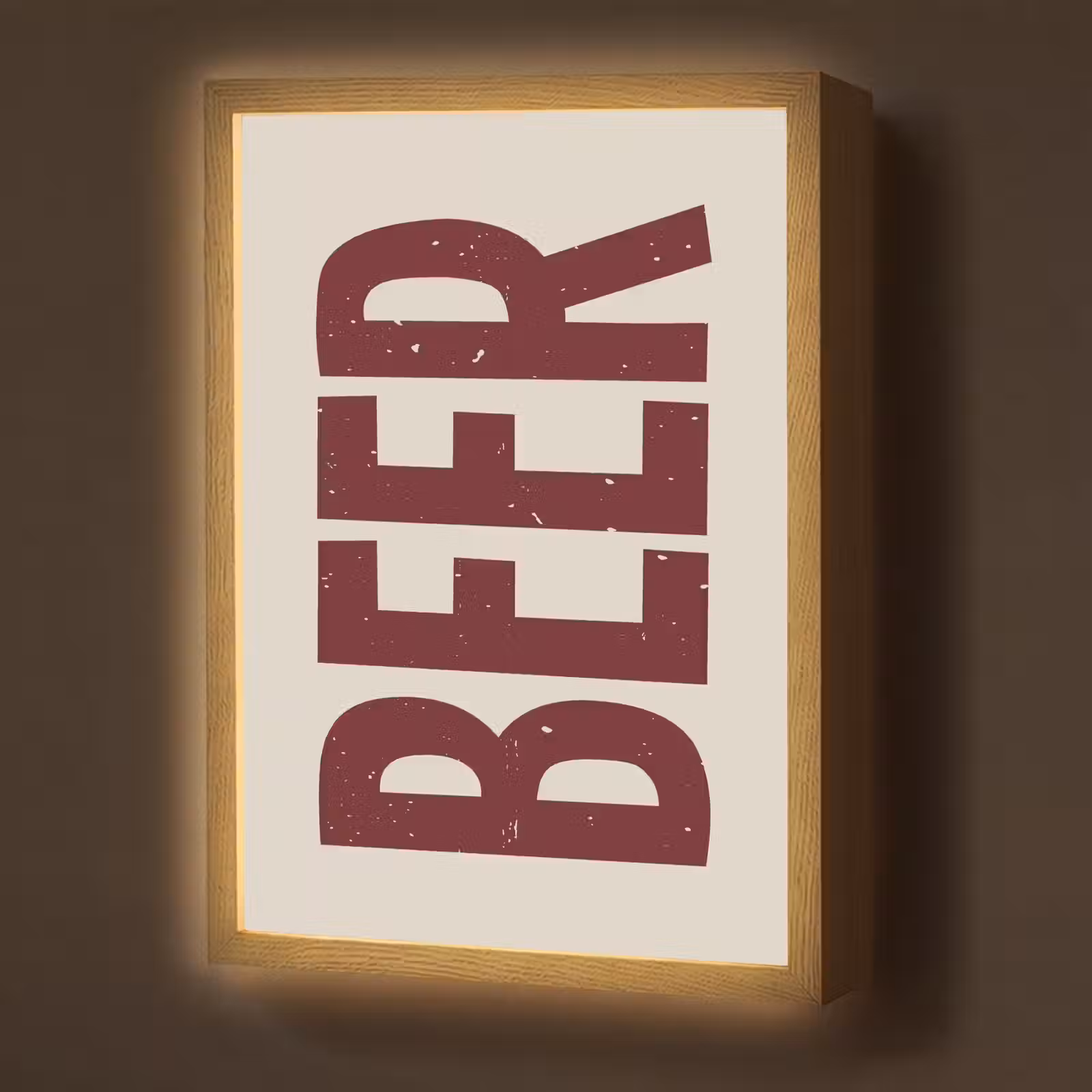 Lightbox - Wandlamp - Japandi - Beer - Red - Retro — 1