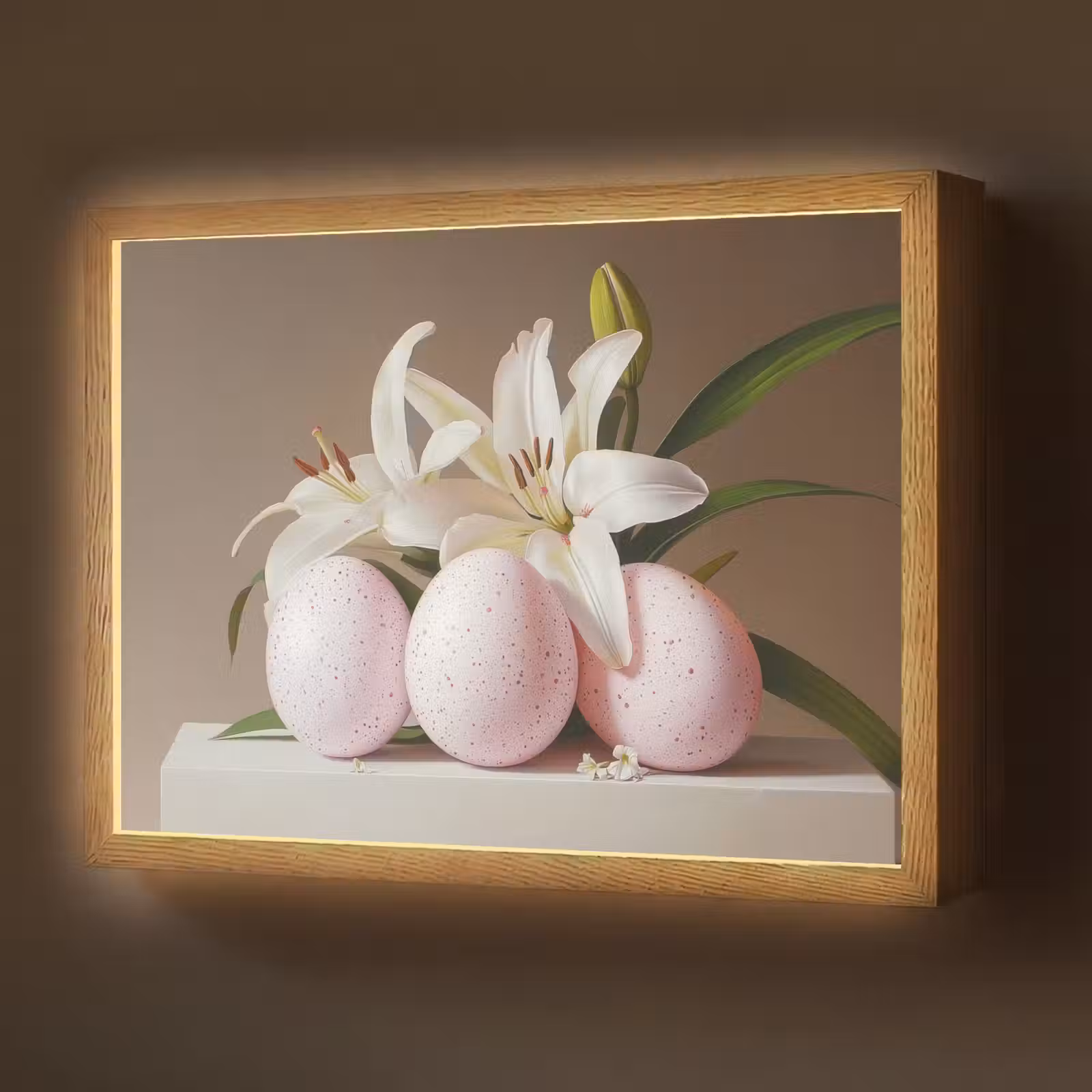 Lightbox - Wandlamp - Lelies - Eieren - Pasen — 1