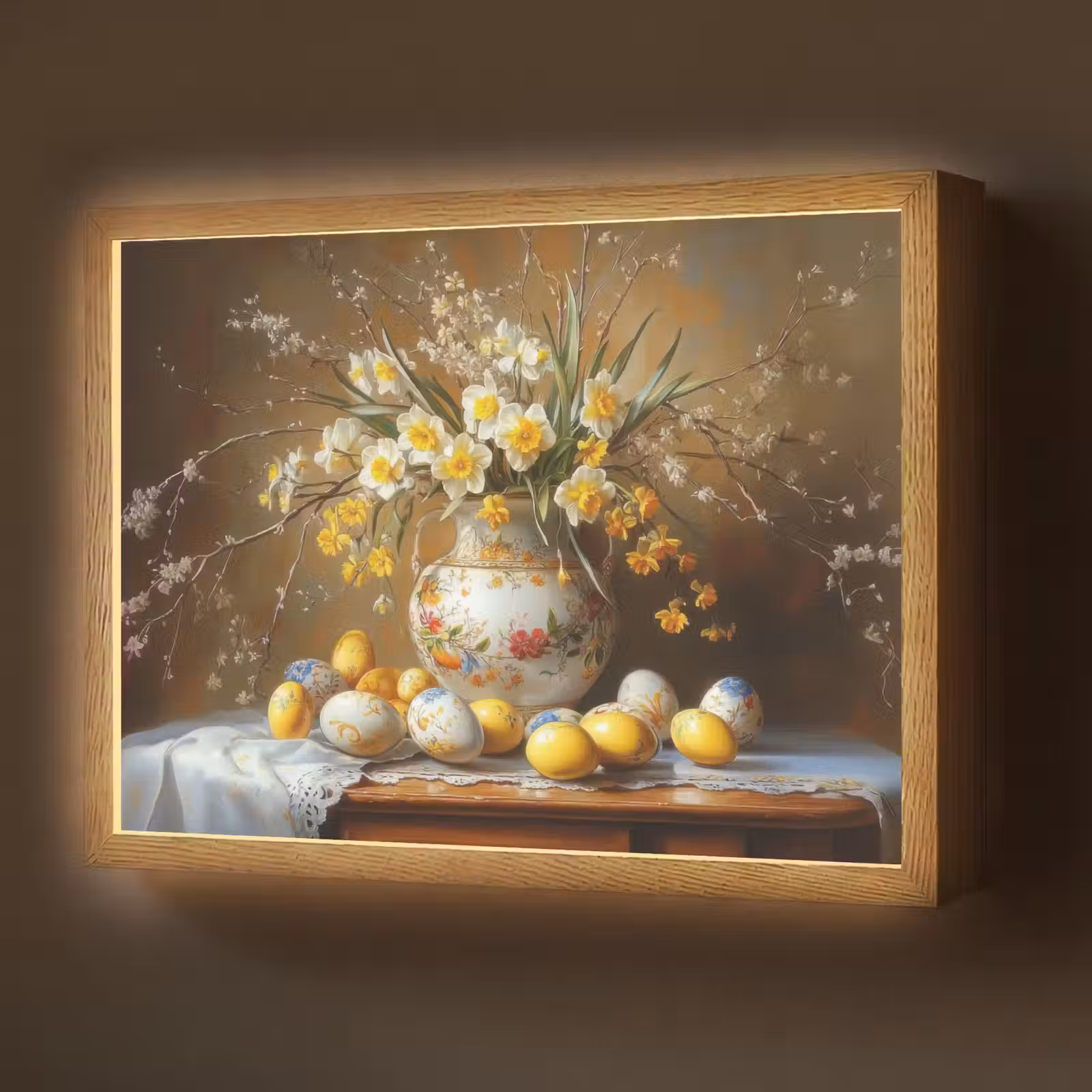 Lightbox - Wandlamp - Paaseieren - Stilleven - Vaas — 1