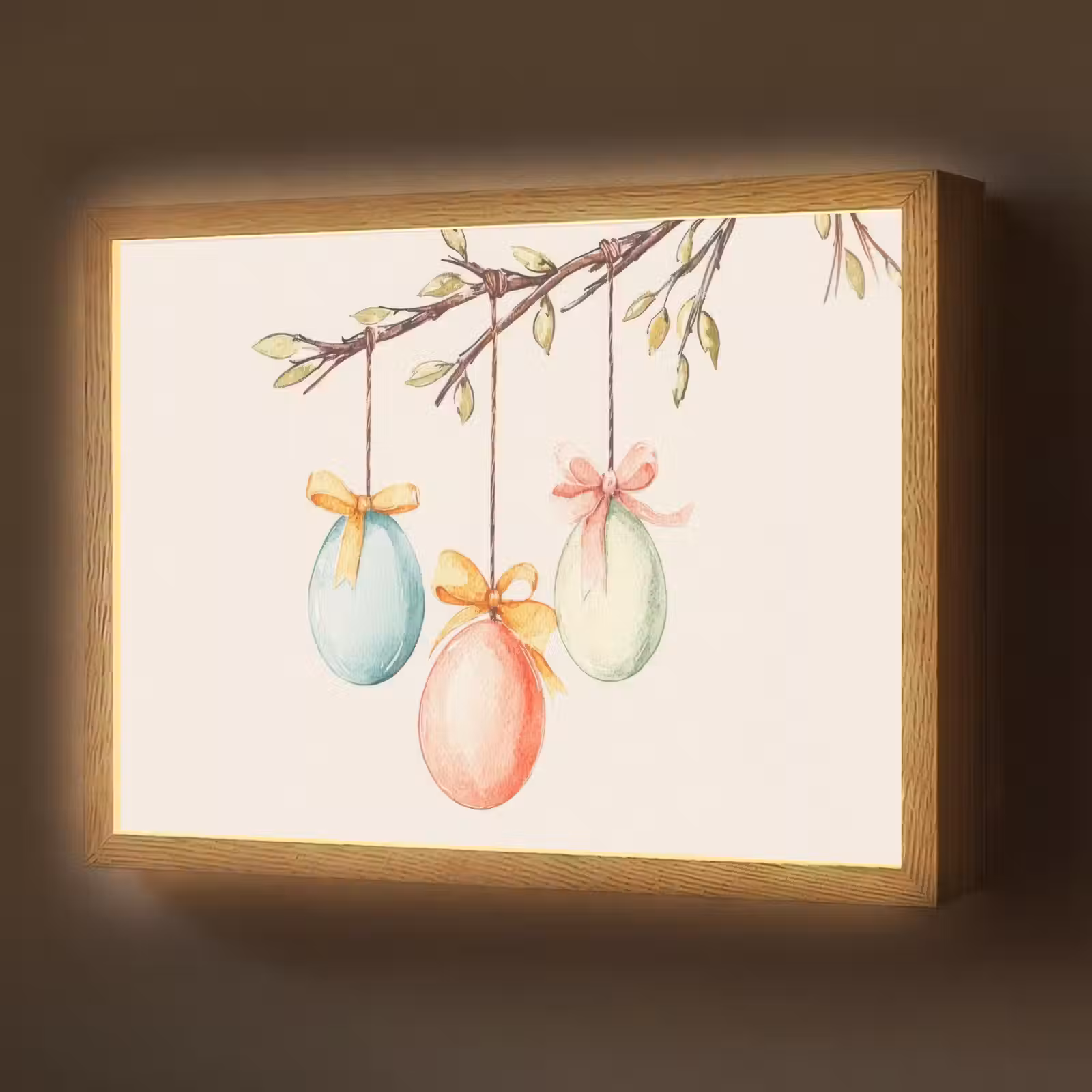 Lightbox - Wandlamp - Paastak - Strikje - Eieren — 1