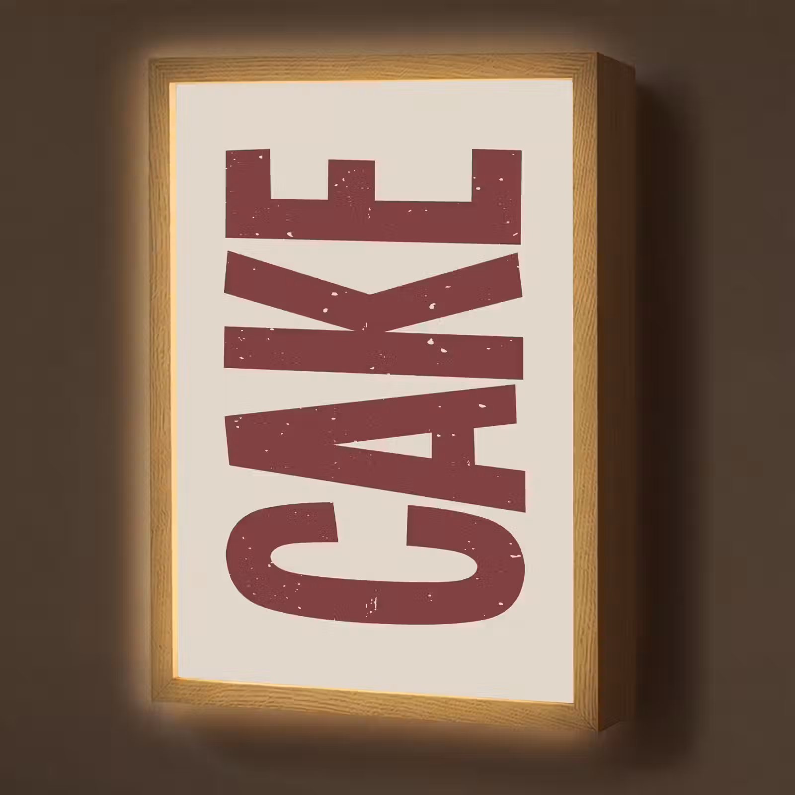 Lightbox - Wandlamp - Red - Cake - Decoratie - Eten — 1