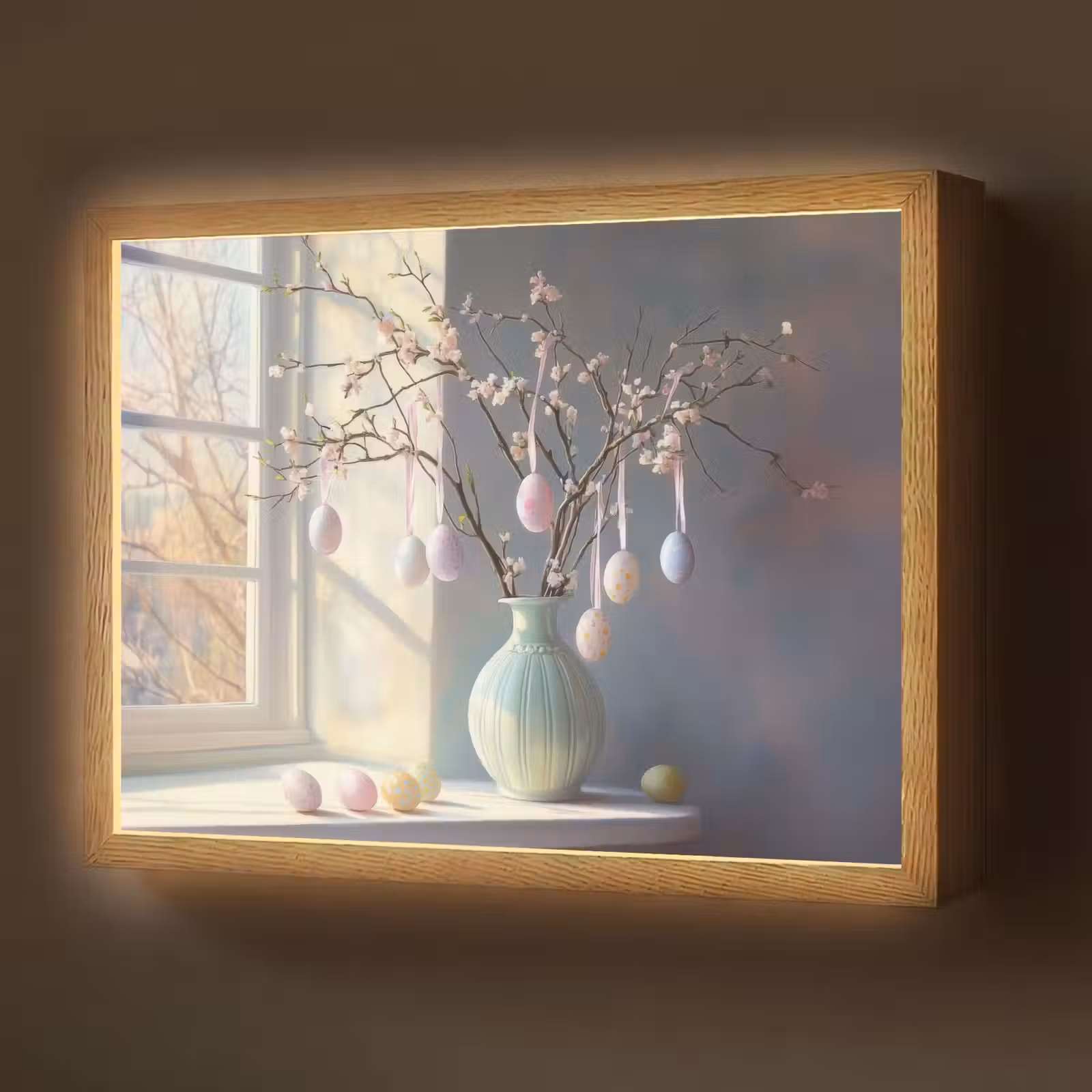 Lightbox - Wandlamp - Stilleven - Vaas - Paastak — 1