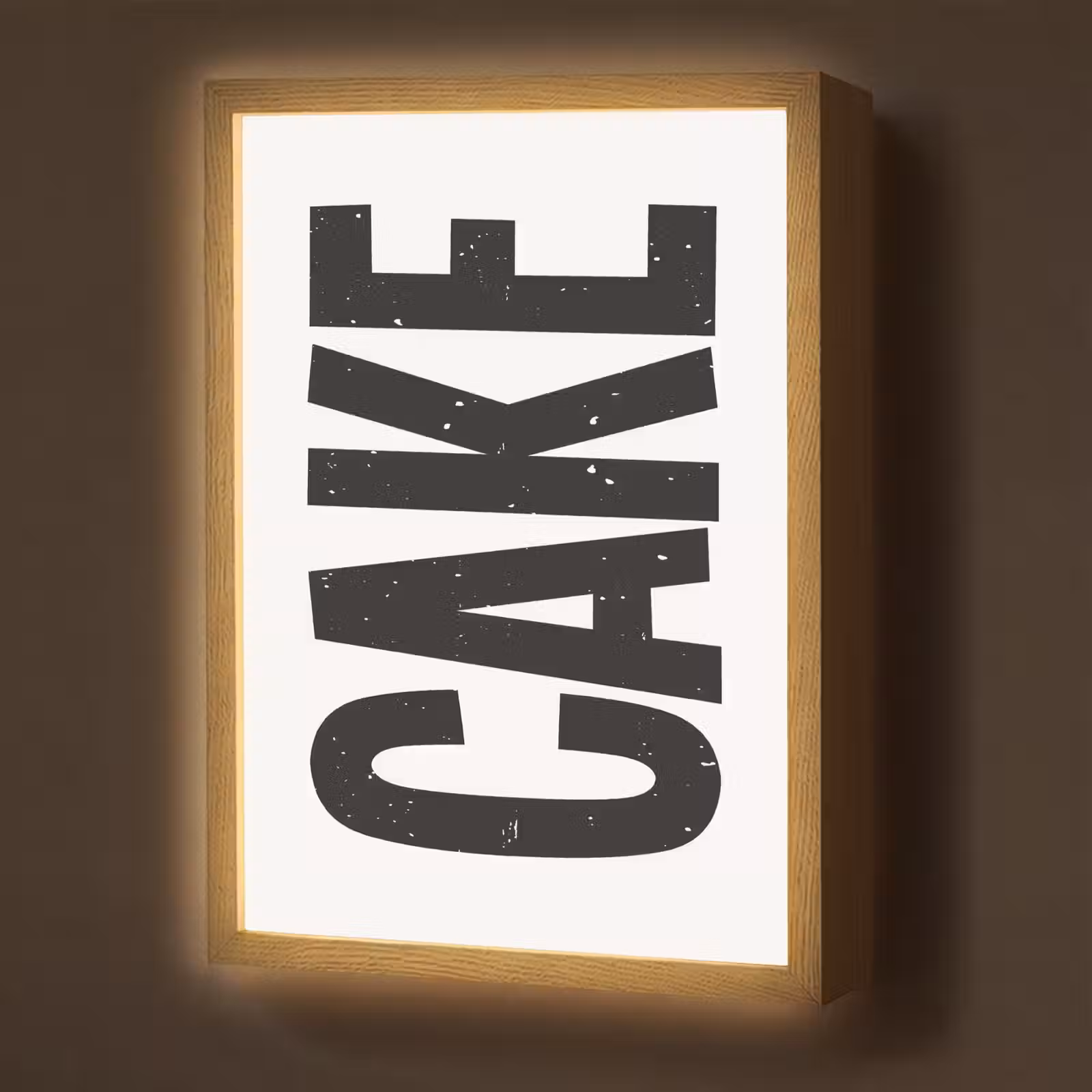 Lightbox - Wandlamp - Zwart - Cake - Eten - Decoratie — 1