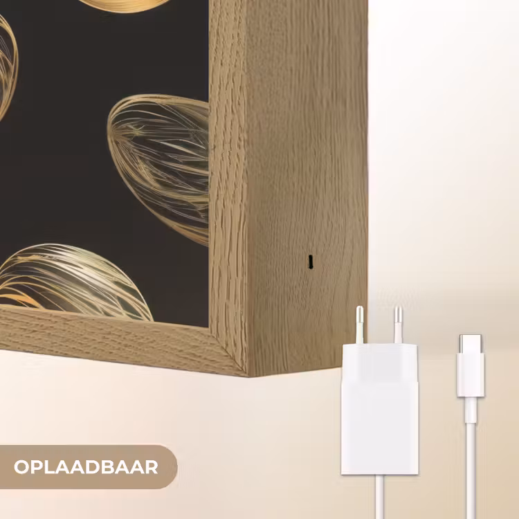 Lightbox - Wandlamp - Eieren - Goud - Patroon — 7