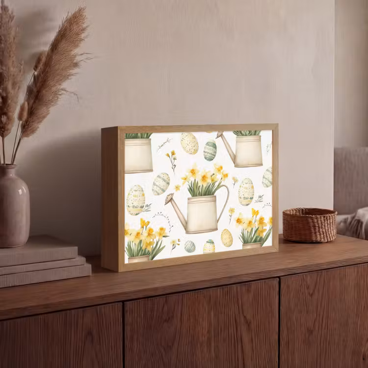 Lightbox - Wandlamp - Gieter - Bloemen - Eieren — 4