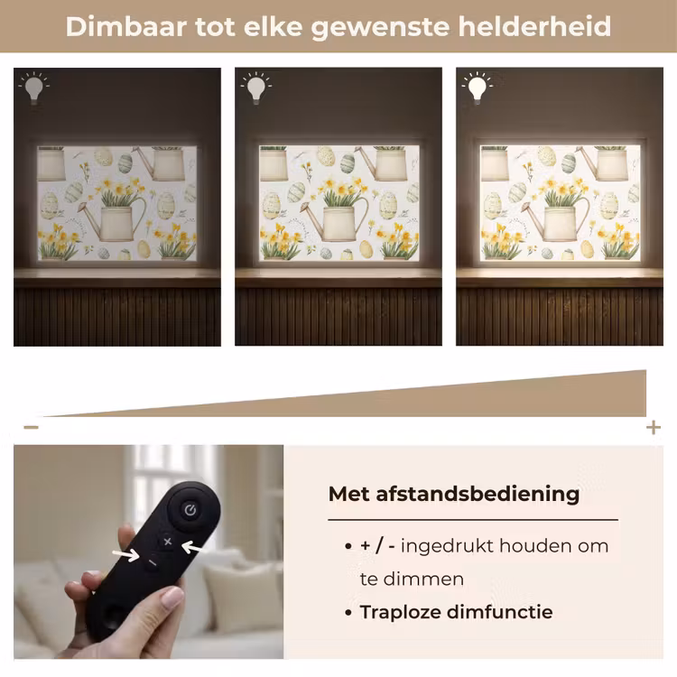 Lightbox - Wandlamp - Gieter - Bloemen - Eieren — 9