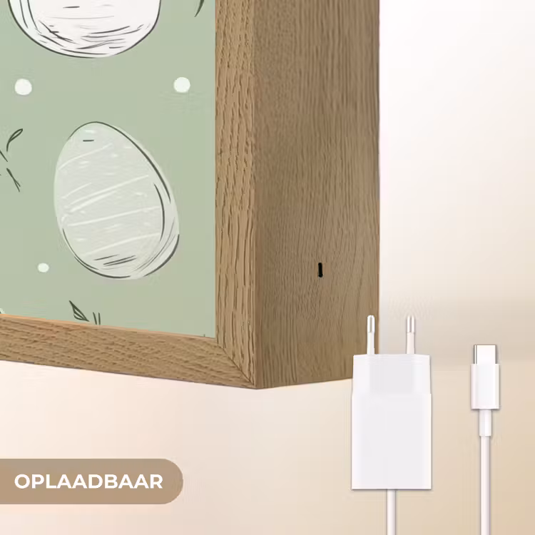 Lightbox - Wandlamp - Groen - Eieren - Patroon — 7