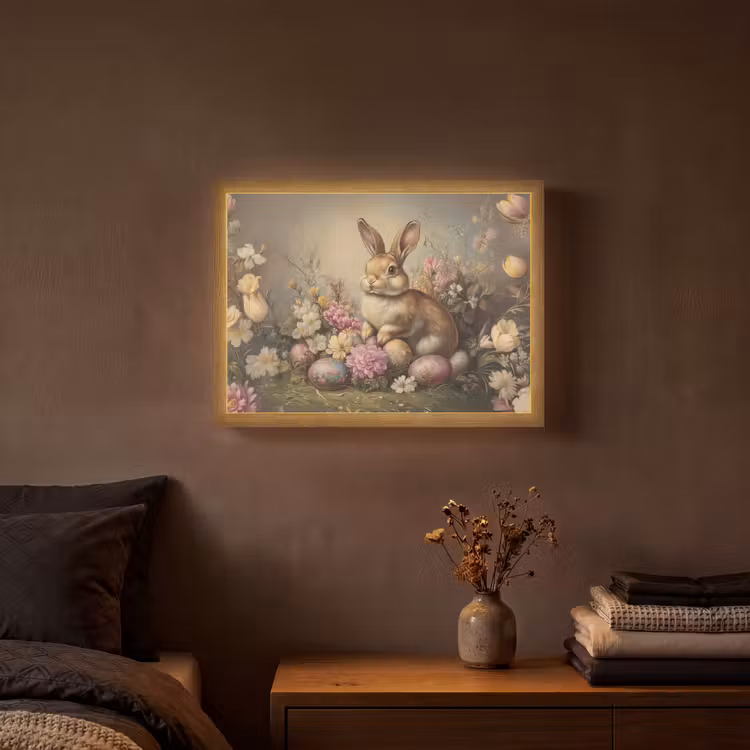 Lightbox - Wandlamp - Haas - Stilleven - Bloemen — 3
