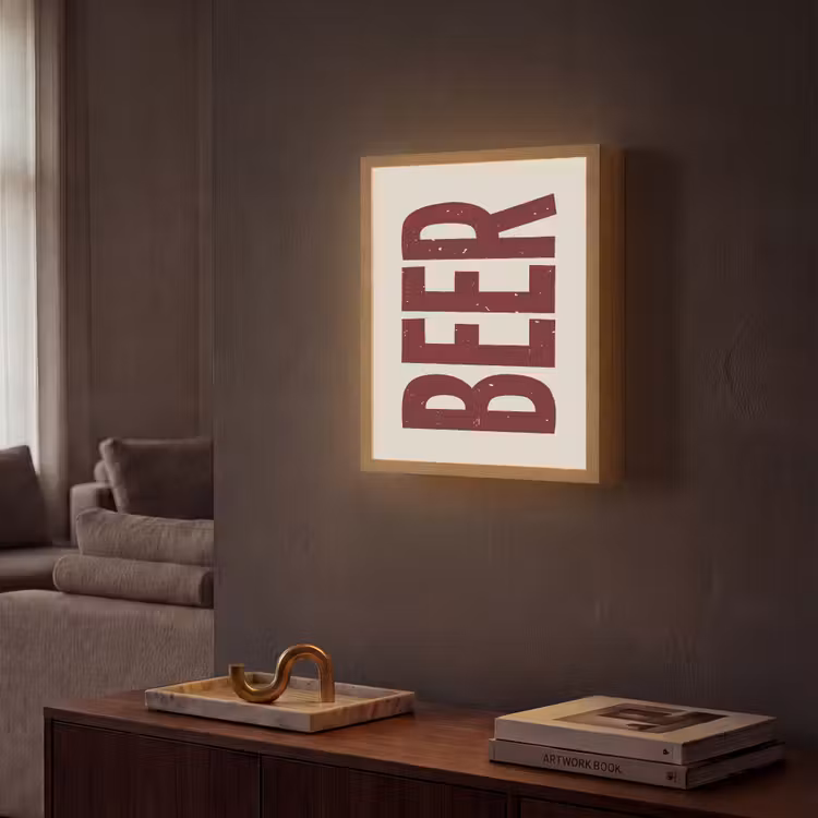 Lightbox - Wandlamp - Japandi - Beer - Red - Retro — 2