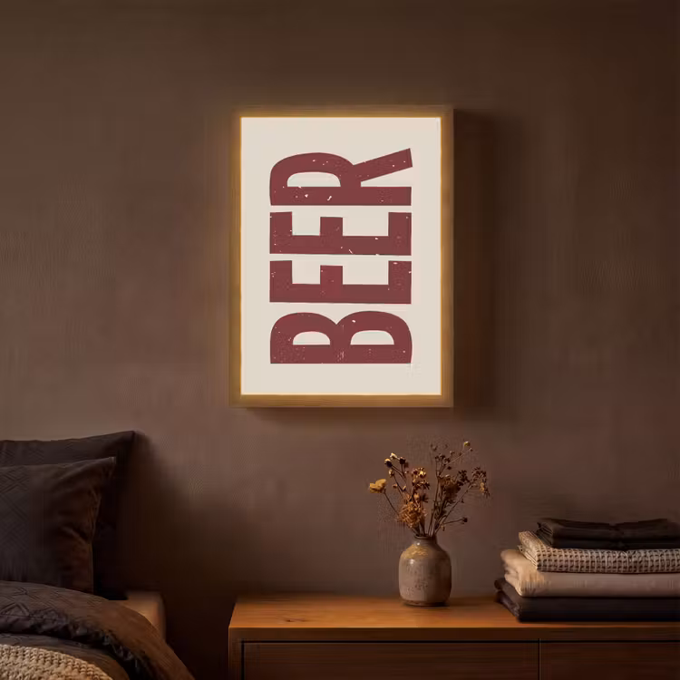 Lightbox - Wandlamp - Japandi - Beer - Red - Retro — 3