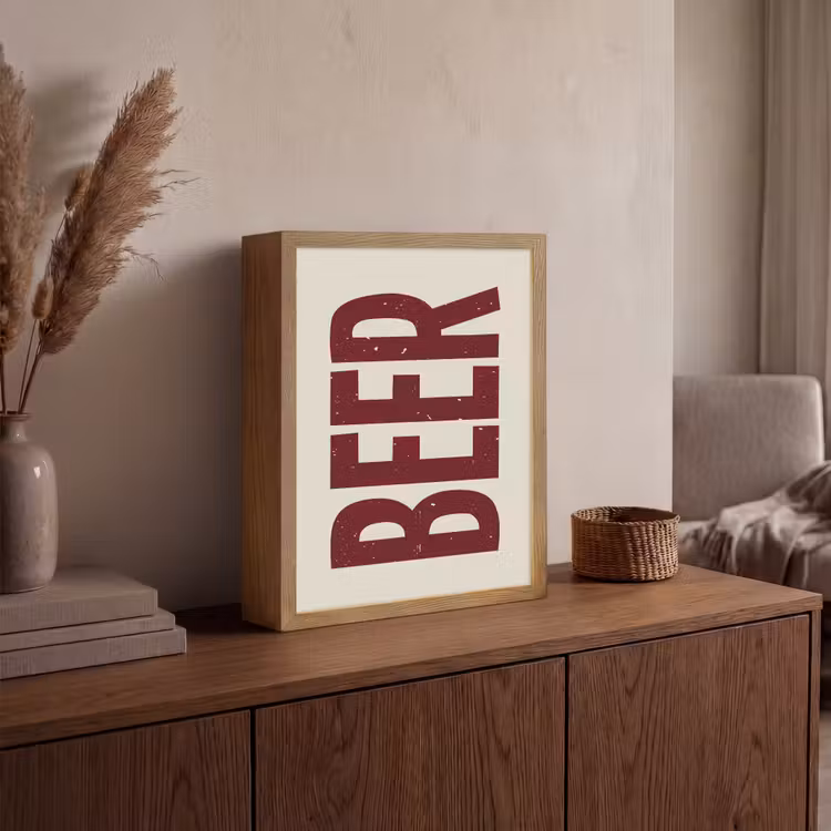 Lightbox - Wandlamp - Japandi - Beer - Red - Retro — 4