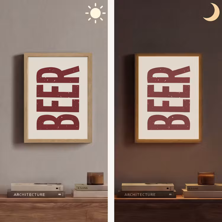 Lightbox - Wandlamp - Japandi - Beer - Red - Retro — 5