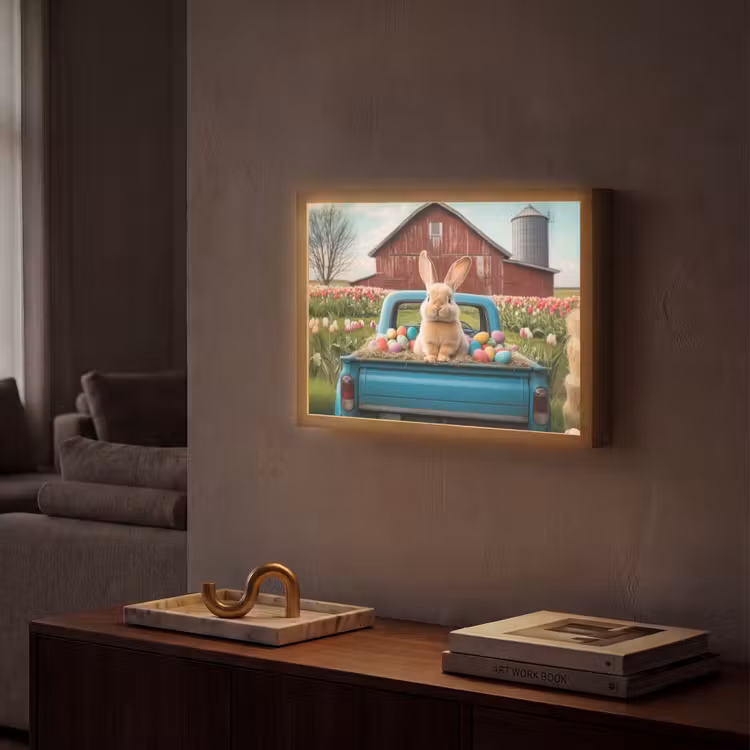 Lightbox - Wandlamp - Konijn - Boerderij - Eieren — 2