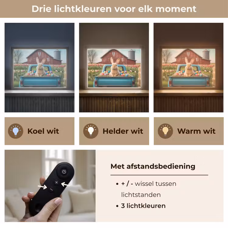 Lightbox - Wandlamp - Konijn - Boerderij - Eieren — 8