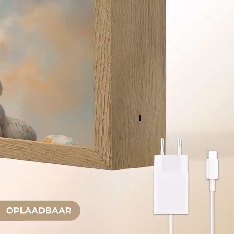 Lightbox - Wandlamp - Konijn - Eieren - Kleurrijk — 7