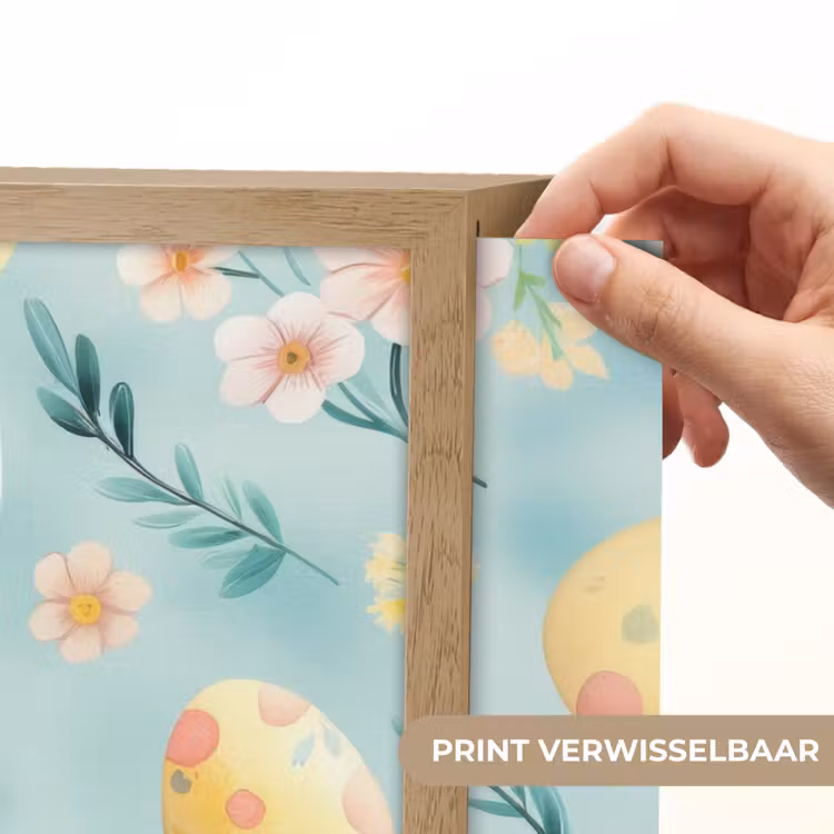 Lightbox - Wandlamp - Konijn - Eieren - Takjes — 5