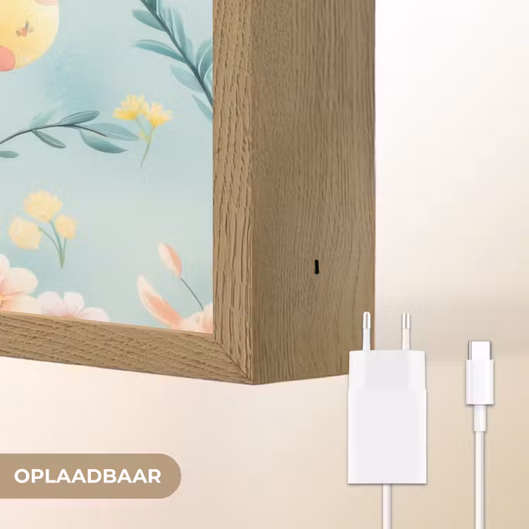 Lightbox - Wandlamp - Konijn - Eieren - Takjes — 7