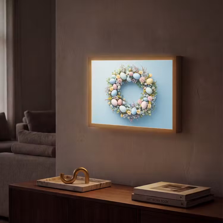 Lightbox - Wandlamp - Krans - Eieren - Bloemen — 2