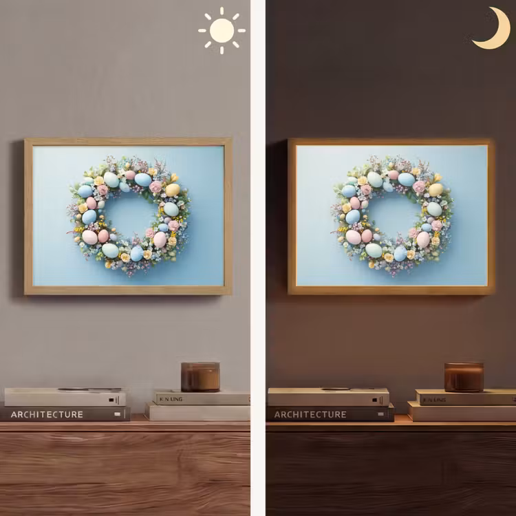 Lightbox - Wandlamp - Krans - Eieren - Bloemen — 6