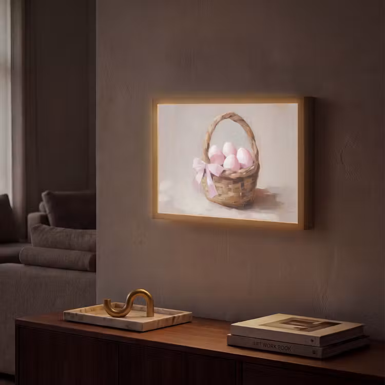 Lightbox - Wandlamp - Mand - Eieren - Roze — 2