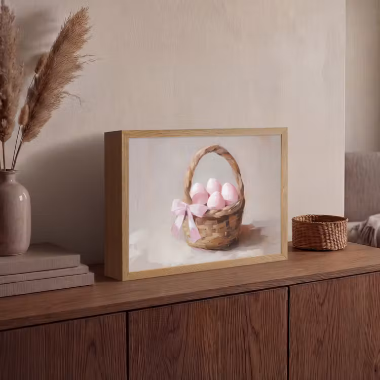 Lightbox - Wandlamp - Mand - Eieren - Roze — 4