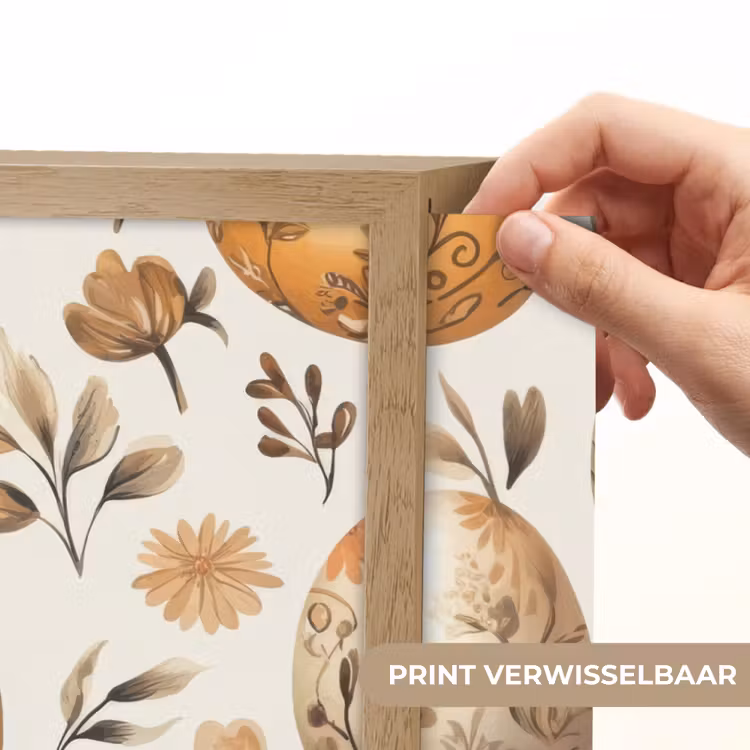 Lightbox - Wandlamp - Paaseieren - Bruin - Bloemen — 5