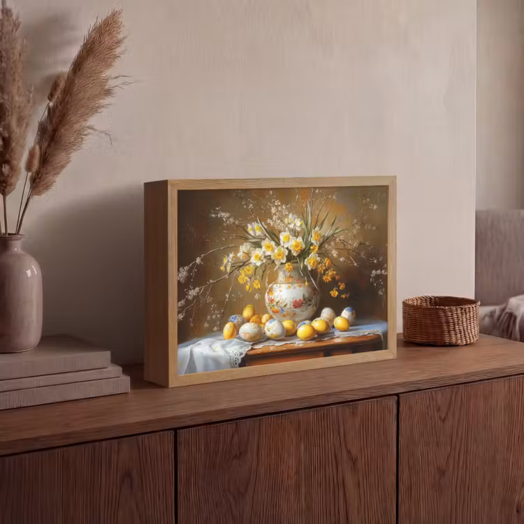 Lightbox - Wandlamp - Paaseieren - Stilleven - Vaas — 4