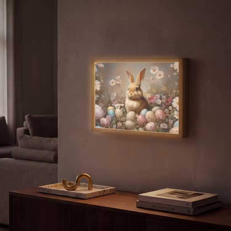 Lightbox - Wandlamp - Paashaas - Lente - Paaseieren — 2