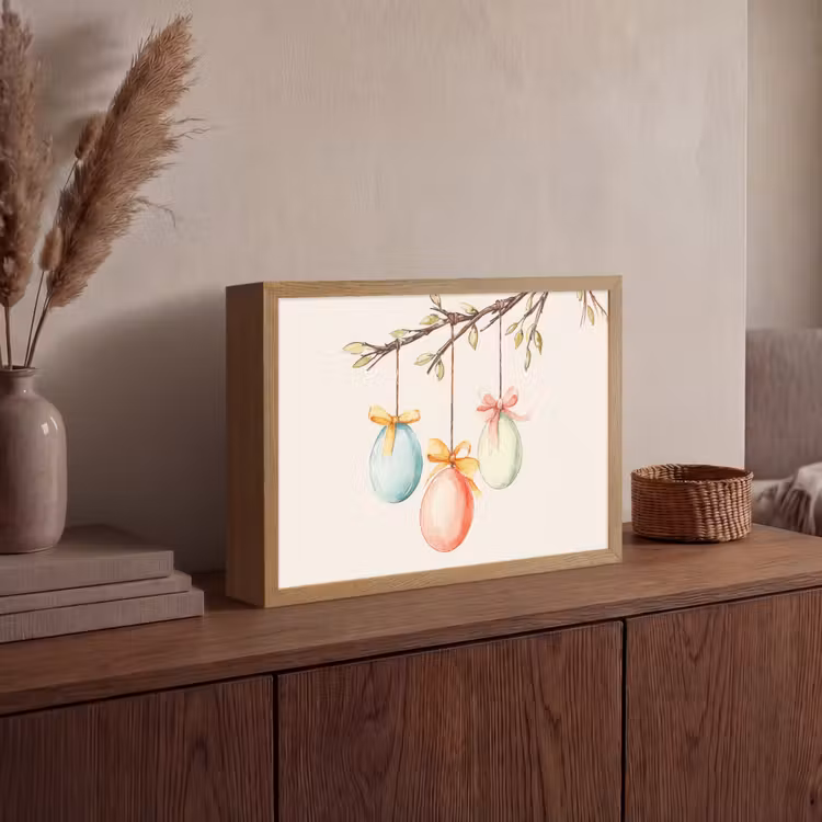 Lightbox - Wandlamp - Paastak - Strikje - Eieren — 4