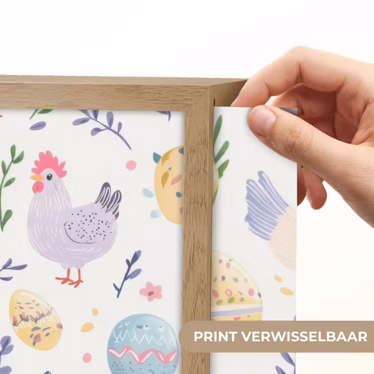 Lightbox - Wandlamp - Patroon - Kip - Paaseieren — 5