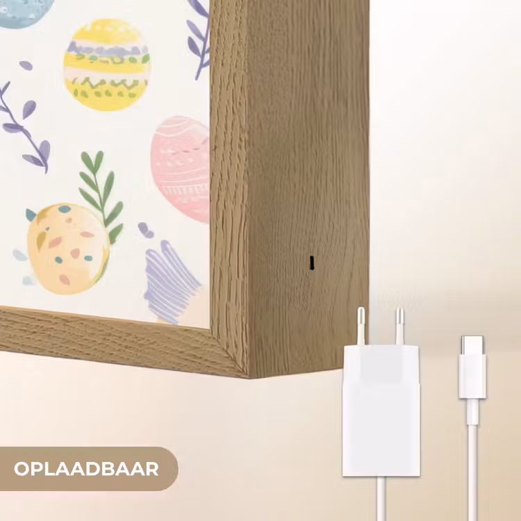 Lightbox - Wandlamp - Patroon - Kip - Paaseieren — 7