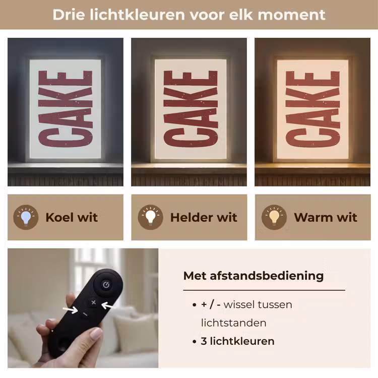 Lightbox - Wandlamp - Red - Cake - Decoratie - Eten — 7