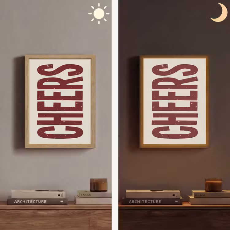 Lightbox - Wandlamp - Red - Cheers - Decoratie - Beige — 5