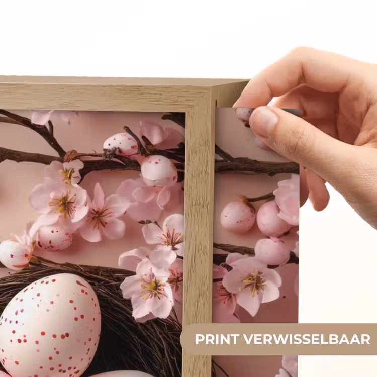 Lightbox - Wandlamp - Roze - Bloesems - Eieren — 5