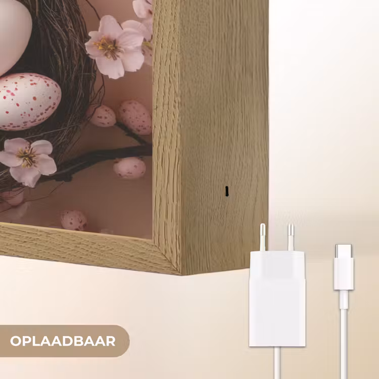Lightbox - Wandlamp - Roze - Bloesems - Eieren — 7