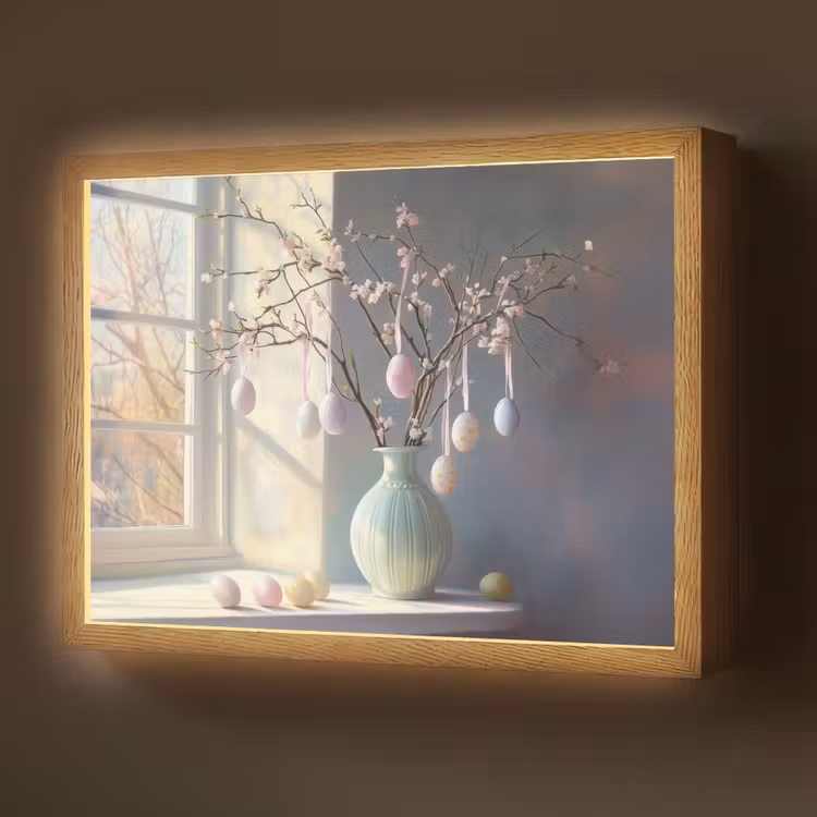 Lightbox - Wandlamp - Stilleven - Vaas - Paastak — 1