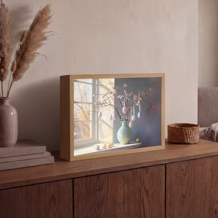 Lightbox - Wandlamp - Stilleven - Vaas - Paastak — 4